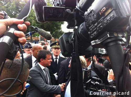 Ministrul francez de Interne, luat la rost in Amiens