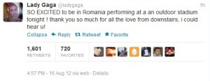 gaga eroare twitter - Ziarul National