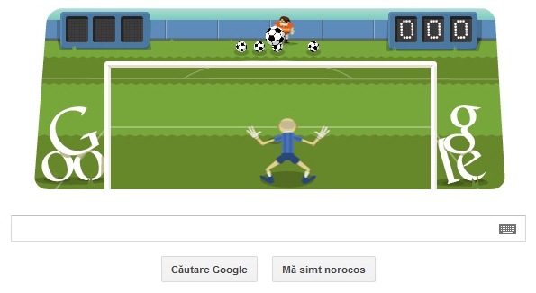 Londra 2012: Google celebreaza, printr-un logo interactiv, fotbalul