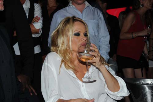 Pamela Anderson s-a facut crita in club