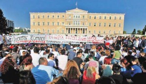 proteste-Grecia-Parlament - Ziarul National