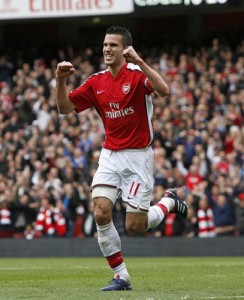 Arsenal - Ziarul National's Dutch striker Robin Van Persie