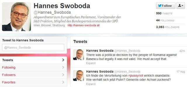 Swoboda, liderul socialistilor europeni, reactie fata de decizia CCR