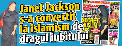 Janet Jackson s-a convertit la islamism de dragul iubitului