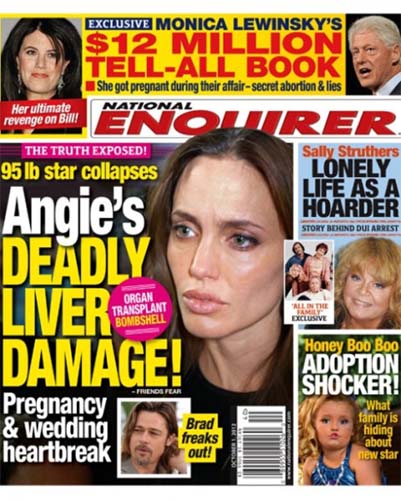 Angelina Jolie ori e bolnava, ori e gravida