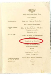 Titanic launch luncheon menu for sale - Ziarul National