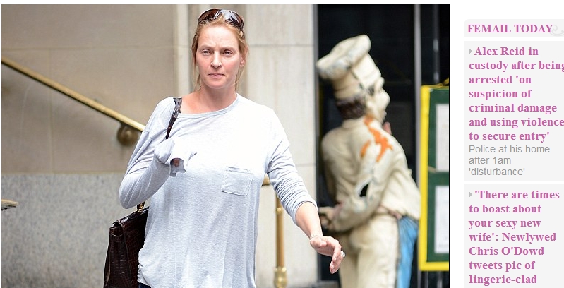Cum arata Uma Thurman la doua luni dupa ce a nascut!