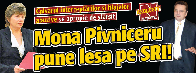Mona Pivniceru pune lesa pe SRI!