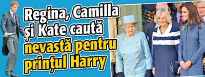 Regina, Camilla si Kate cauta nevasta pentru printul Harry