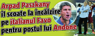 Paszkany il scoate la incalzire pe italianul Favo pentru postul lui Andone
