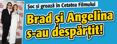 Soc si groaza in Cetatea Filmului: Brad si Angelina s-au despartit!