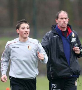 asa arata Grozav, in ianuarie 2010, la primul antrenament facut la Liege - Ziarul National
