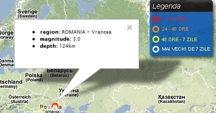 Trei cutremure in ultimele ore, in zona Vrancea