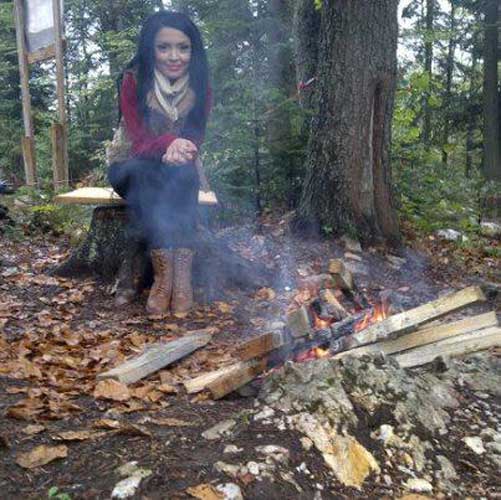Mantea o arde prin padure