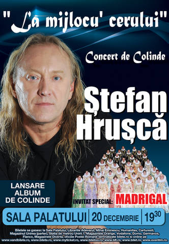 Stefan Hrusca, „La mijlocu’ cerului”. Concert de Craciun la Sala Palatului – VIDEO