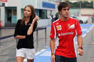 Alonso and his new girlfriend Dasha Kapustina at German GP 8 - Ziarul National