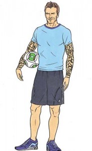Beckham desenat - Ziarul National