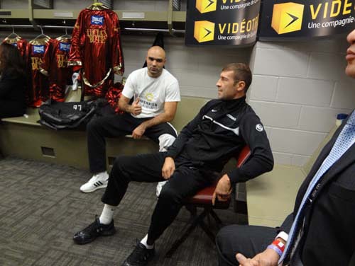 Vezi fotografii exclusive cu Lucian Bute de la Montreal
