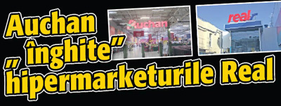 Auchan „ inghite” hipermarketurile Real
