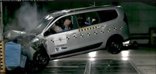 Dacia Lodgy, nesigura pentru pasageri si pietoni