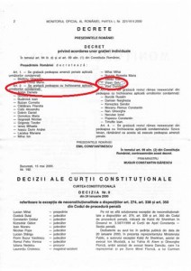 Decret gratiere Vișan Gelu-2 - Ziarul National