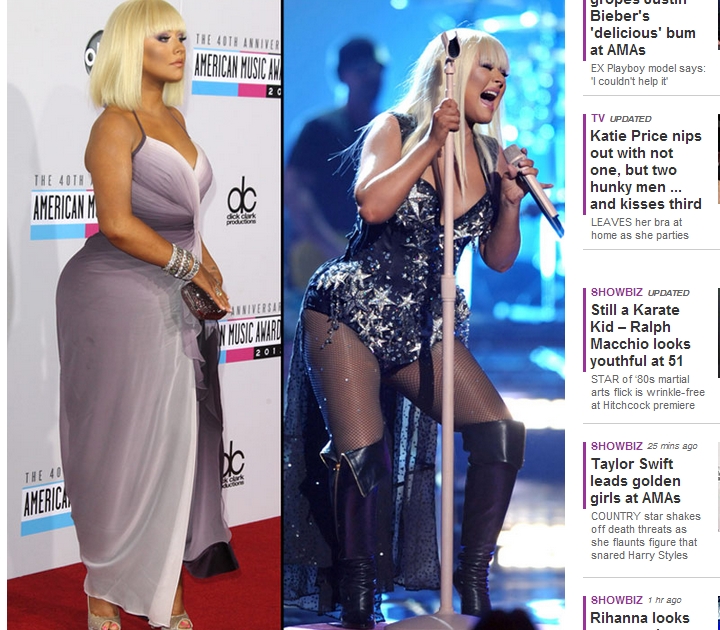 Christina Aguilera abia mai are loc pe usa!