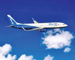 Blue Air Transport Aerian S.A. 737-900ERK64419 - Ziarul National