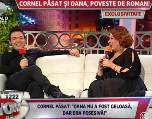 Oana Roman si Cornel Pasat, romantici la tv