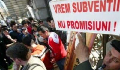 Violente la protestul fermierilor din fata Guvernului