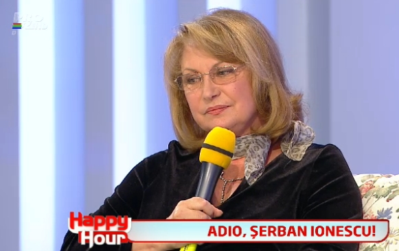 Tora Vasilescu – o amintire impresionanta cu Serban Ionescu, de la filmari