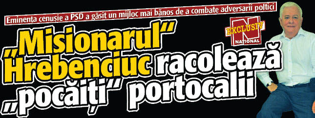 „Misionarul” Hrebenciuc racoleaza „pocaiti” portocalii