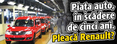 Piata auto, in scadere de cinci ani. Pleaca Renault?