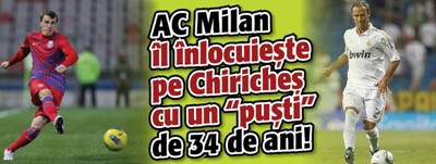 AC Milan il inlocuieste pe Chiriches cu un „pusti” de 34 de ani!