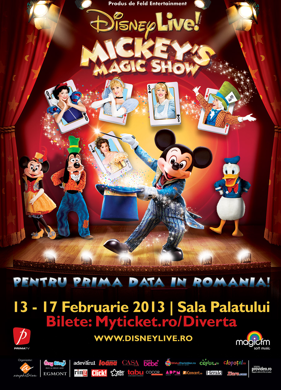 Mickey’s Magic Show vine in Bucuresti!