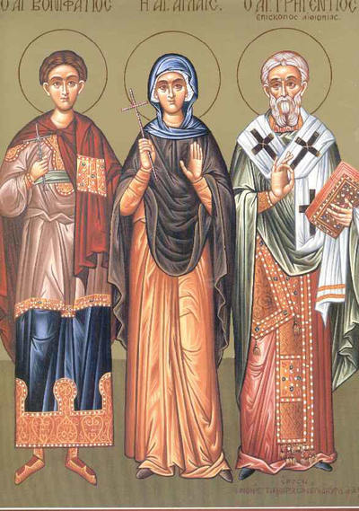 Sfantul Mucenic Bonifatie; Cuviosul Grichentie; Sfantul Trifon si Cuvioasa Aglaia