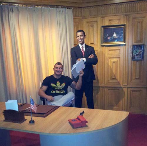 Inainte de finala Superkombat, luptatorul Catinas s-a intalnit cu Obama