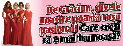 De Craciun, divele noastre poarta rosu pasional! Care crezi ca e mai frumoasa?