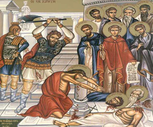 Sfintii 10 mucenici din Creta – 23 decembrie
