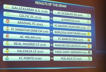 FOTBAL: Meciuri-soc in optimile UCL