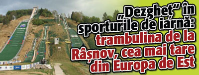 „Dezghet” in sporturile de iarna: trambulina de la Rasnov, cea mai tare din Europa de Est