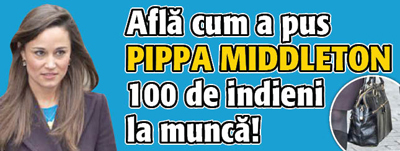 Afla cum a pus Pippa Middleton 100 de indieni la munca!