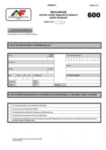 Formular 600 - Ziarul National