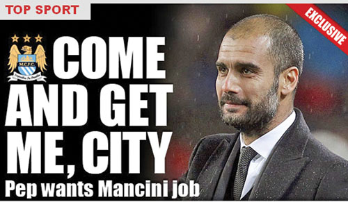 „The Sun” anunta: Guardiola va semna cu Manchester City