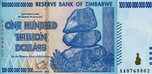 O cifra care da peste cap matematica: inflatie cu 21 de zerouri in Zimbabwe
