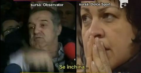 Cum a cantat Gigi Becali de fericire ca a castigat Steaua! (VIDEO)