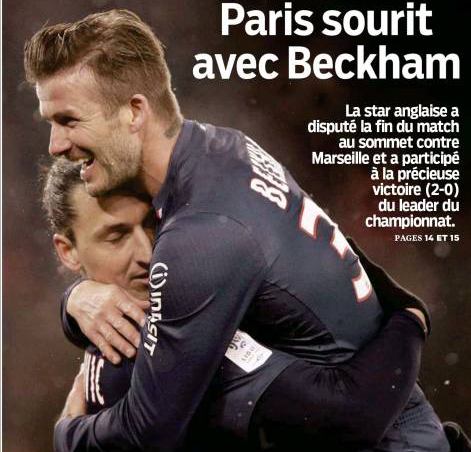 Victoria a inghetat la debutul lui David Beckham la PSG – FOTO