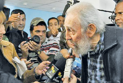 Fidel Castro, baie de multime cu ocazia alegerilor