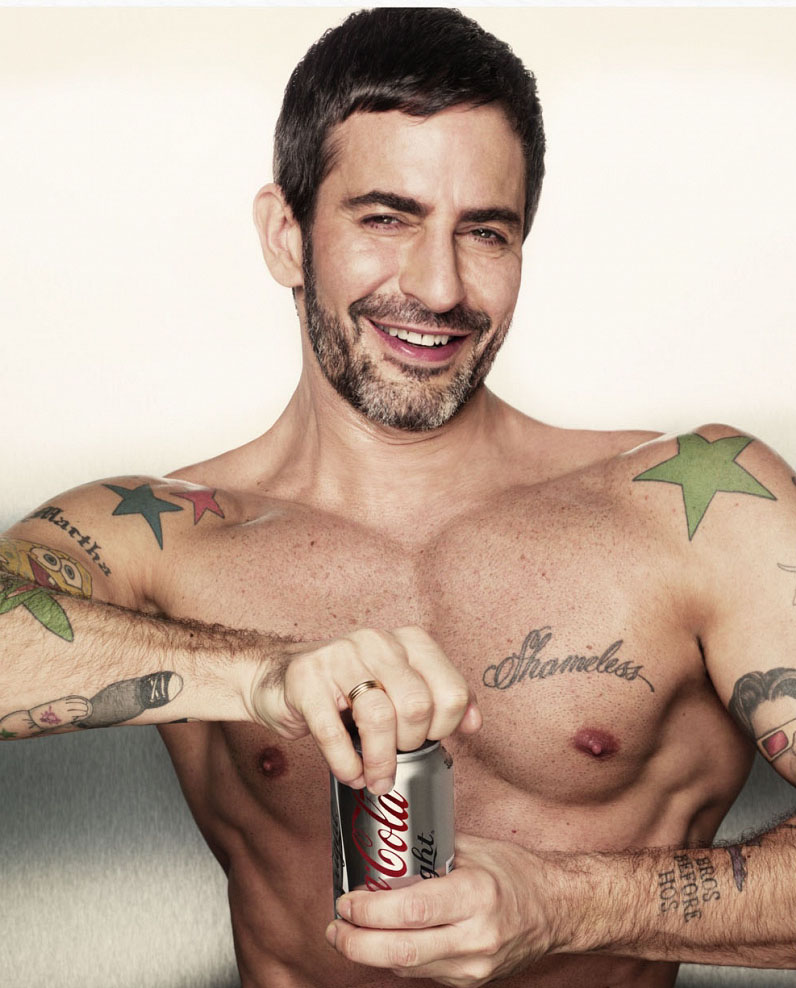 Marc Jacobs la bustul gol pentru Coca Cola