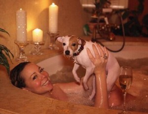 Mariah Carey Valentine day bath with a dog - Ziarul National