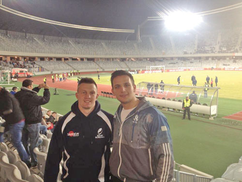 Rugbistii clujeni au pazit galeria Universitatii